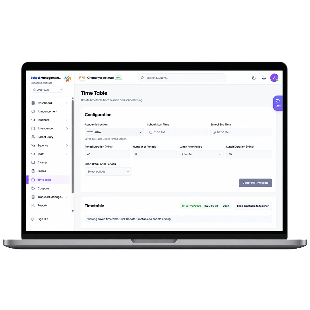 timetable management software for schools